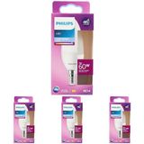 Philips LED 60W B38 E14 Mum Tipi Beyaz Işık Dim Edilmez Ampul 4lü paket