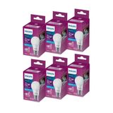 Philips Led 8-60W Ampul Beyaz 6500K Beyaz Işık 6Lı