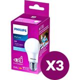 Philips LED Ampul 8W Beyaz Işık 3'lü