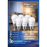 Philips LED Ampul 8W E27 6500K Beyaz Işık Tasarruflu Orijinal