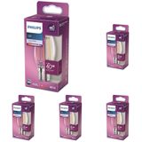 Philips LED classic 40W B35 E14 Mum Tipi Beyaz Işık Dim Edilmez Filament LED Ampul 5li paket
