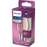 Philips LED Classic 40W B35 E14 Mum Tipi Beyaz Işık Dim Edilmez Filament LED Ampul - Amber