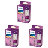 Philips LED Classic 40W B35 Led Mum Filament Ampul, 2700K Sarı Işık, E14 İnce Duy, Dim Edilmez, 2'li Ekopaket 3lü paket
