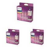 Philips LED Classic 40W B35 Led Mum Filament Ampul, 2700K Sarı Işık, E14 İnce Duy, Dim Edilmez, 3'lü Ekopaket 3lü paket