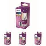 Philips LED Classic 60W A60 E27 Non-Dim 2700K Sarı Işık LED Filament Ampul 4lü paket