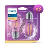 Philips LED Classic Ampul 60W A60 E27 Non-Dim 2700K 3'lü Ekopaket Ampül