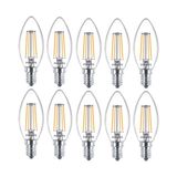 Philips LED Classic B35 4.3W-40W 2700K Sarı Işık E14 Filamentli Ampul 10 Adet