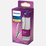 Philips LED Classic BA35 Ww cl 2 W Sıcak Beyaz E14 LED Ampul, 35.0W