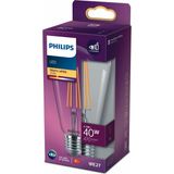 Philips LED Classic Şefaf Filament Ampul 4.3W 470 Lumen 2700K Sarı Işık ST64 E27 Duy (40W Eşleniği) - Beyaz - 1 - 10 W