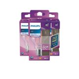 Philips LED Classic Şeffaf Filament Ampul 7W 850 Lumen 4000K Gunışığı Işık A60 E27 Duy 3'lü Ekonomi Paketi