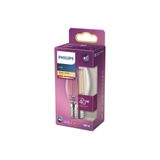 Philips LED Classic Şeffaf Filament Mum Ampul 4.3W 470 Lum 2700K Sarı Işık B35 E14 (40W)