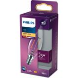 Philips LED Classic Şeffaf Mum Filament 2W 250 Lumen 2700K Sarı Işık BA35 E14 Duy (25W Eşleniği) - Beyaz - 1 - 10 W
