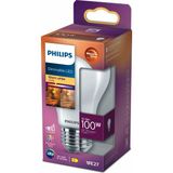 Philips LED Dimlenebilir Buzlu Filament Ampul 10.5W 2700K Sarı Işık E27 A60 1521 Lum - Beyaz - 1 - 10 W