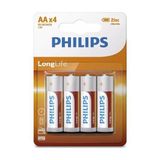 Philips Longlife Kalem Pil AA 4 Lü