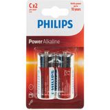 Philips LR14 Alkaline Orta Boy Pil C Boy 2'li Paket