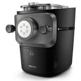 Philips Makarna Makinesi Serisi 7000 - ProExtrude Teknolojisi, Otomatik Tartım, Tam Otomatik, Akıllı Depolama, 8 Şekilli Disk, Siyah (HR2665/93)