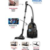 Philips Marathon Ultimate Toz Torbasız Elektrikli Süpürge | Sessiz Çalışma | Yüksek Emiş Gücü ve Hepa Filtre+ Turbo Halı Döver Başlık+ Mutfak Tartısı - Antrasit