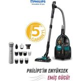 Philips Marathon Ultimate Turbo Fırçalı Akıllı Süpürge Otomatik Açılma/Kapanma Teknolojisi ve Gelişmiş Hepa Filtre ile Üstün Performans+Philips Islak Kuru Tıraş ve Bakım Makinesi - Gri