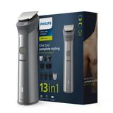 Philips Mg5930/65 Erkekler İçin Hepsi Bir Arada Şarj Edilebilir Kablosuz Yüz, Baş Ve Vücut Tüy Alma Makinesi (120 Dakika Çalışma Süresi, Beard Sense Teknolojisi, Gümüş)