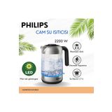 Philips Modern Ve Uzun Ömürlü Tasarım 2200 W 1.7 Lt Cam Su Isıtıcısı