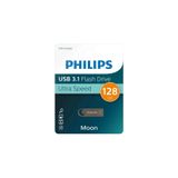 Philips Moon 128 GB USB 3.1 Ultra Speed Metal USB Flash Bellek Gri