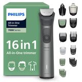Phılıps Multigroom Series 7000 Hepsi Bir Arada Yüz, Baş Ve Vücut İçin 16 Parçalı Sakal Düzeltici Ve Saç Düzeltici, Kendiliğinden Bilenen