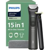 Philips Multigroom Series 9000, 15'İ Bir Arada Sakal Kesme Makinesi Ve Tek Bıçaklı Saç Kesme Makinesi, Yüz, Baş Ve Vücut İçin 2X Orijinal B�