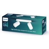 Philips Myliving Pongee Tavan/duvar 2'li Beyaz Spot Lamba GU10 Duy (Ampul Birlikte Verilmez) - 1 - 10 W