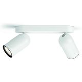 Philips myLiving Pongee Tavan/Duvar 2'li Beyaz Spot Lamba GU10 Duy (Ampul birlikte verilmez)