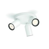 Philips myLiving Pongee Tavan/Duvar 3'lü Beyaz Spot Lamba GU10 Duy (Ampul birlikte verilmez)