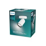 Philips myLiving Pongee Tavan/Duvar Beyaz Spot Lamba GU10 Duy (Ampul birlikte verilmez)