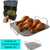 Philips NA350/00 3000 Serisi Uyumlu Airfryer Buhar Pişirme Aparatı – 304 Paslanmaz Çelik