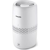 Philips Nanocloud Teknolojili Sessiz ve Hijyenik Buharlaşmalı Hava Nemlendirici, 2 L Su Haznesi, Otomatik Kapanma Özelliği, 31 M²'ye Kadar Etkili Ev Tipi Nemlendirme Çözümü - Beyaz