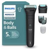 Philips Norelco Body Groomer 5000 Serisi, Değiştirilebilir ve Ayarlanabilir Tam Vücut Trim ve Tıraş Başlıkları ile Erkekler için Samimi Saç Tıraş Makinesi ve Düzeltici, %100 Duş Geçirmez, BG5490/50