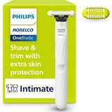 Philips Norelco Oneblade Unisex Samimi Kasık ve Kişisel Vücut Bakım ve Düzeltici, QP1924/70 - Çok Renkli