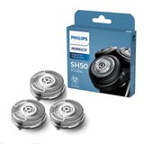 Philips Norelco Orijinal SH50/52 Tıraş Başlıkları Norelco Tıraş Makinesi Serisi 5000 Yuvarlak ve 6000 ile Uyumlu, Yenilenmiş HQ9/50, HQ56/50 ve RQ11/50 için Son Sürüm