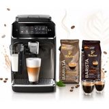 Philips Öğütücülü Tam Otomatik Espresso Makinesi - 6 Içecek Seçeneği, Lattego Süt Köpürtücü, Su Filtresi Uyumu, Sessiz Öğütme, Soğuk Kahve Özelliği, 15 (2 kg Kahve Hediyeli) Bar, Siyah