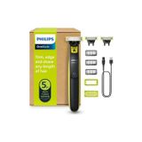 Philips Oneblade 360 Yüz ve Vücut Tıraş Makinesi | 3 Adet 360 Bıçak, 3 Farklı Kirli Sakal Tarağı, USB Şarjlı | Erkek Bakım ve Vücut Tıraş Cihazı