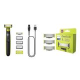 Philips OneBlade erkek bakım seti (Yüz ve vücut tıraş makinesi ve yedek bıçak seti)