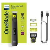 Philips OneBlade Pro Yüz&Vücut Tıraş Makinesi, Islak&Kuru,12 Uzunluk Ayarı, 1 Yedek Bıçak,QP6542/10