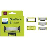 Philips OneBlade Qp630/51 Yedek Bıçak, 3'lü Paket, Vucüt Kiti, Tüm Gövdeleriyle Uyumlu