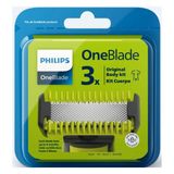 Philips OneBlade QP630/51 Yedek Biçak Seti - Vücut Basligi + 3 Tarak + Cilt Koruma Basligi