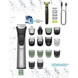 Philips Oneblade Tıraş Bıçaklı ve 16'sı 1 Arada Bakım Seti - Saç Sakal Vücut Şekillendirici - Siyah