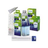 Philips Orijinal Kahve Makinesi Bakım Seti - CA6903 Filtre + CA6700 Kireç Çözücü + CA6704 Yağ Tableti + CA6705 Süt Tozu + Orijinal Gres Yağı + Fırça