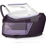 Philips Perfectcare 6000 Serisi Buhar Kazanlı Ütü, 2400 W Güç, 6,5 Bar Basınç, 1,8 L Çıkarılabilir Su Haznesi ve Optimaltemp Teknolojisi - Mor - Beyaz