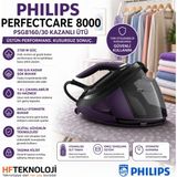 Philips Perfectcare 8000 Series 2700W 8,5 Bar Buhar Kazanlı Ütü - Mor