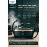 Philips Perfectcare 8000 Series Buhar Kazanlı Ütü – 9 Bar Basınç, 215 G/dk Sürekli Buhar, 750 G Şok Buhar, Optimaltemp Teknolojisi, 1.4 L Çıkarılabilir Su Haznesi, Steamglide Elite Taban
