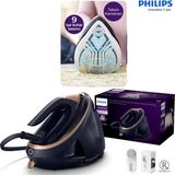 Philips Perfectcare 9000 Serisi Activesense Kameralı Yapay Zeka Destekli 9 Bar 3100W Buhar Kazanlı Ütü - Kumaş Tanıma, Sıfır Yanık, Akıllı Otomatik Isı Ayarı - Lacivert