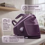 Philips Perfectcare Buhar Kazanlı Ütü 3120 W Yüksek Güç | 8,5 Bar, 600 G Şok Buhar, 160 G/dk Sürekli Buhar, 1,5 L Hazne, Mor