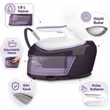 Philips Perfectcare Buhar Kazanlı Ütü 6,5 Bar 2400 W | 500 G Şok Buhar, Çıkarılabilir 1,8 L Hazne, Steamglide Taban, Mor